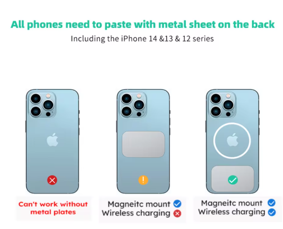 720° Magnetic Car Phone Holder - Hands-Free Driving & Strong Grip