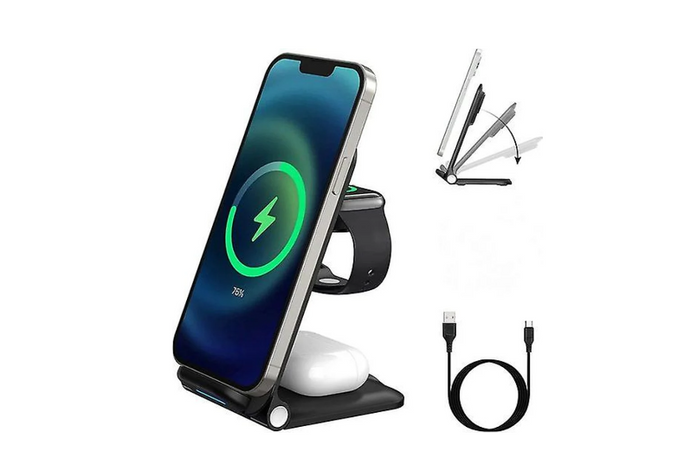 3-in-1 Wireless Charging Stand – Fast, Convenient Charging for All Devices