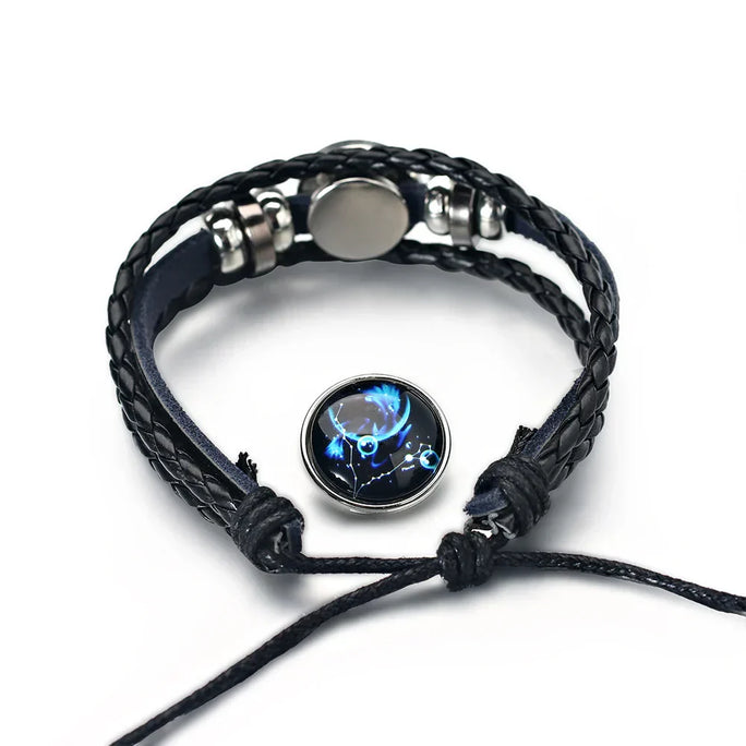 Zodiac Leather Wrap Bracelet – Stylish and Meaningful Astrology Jewelry
