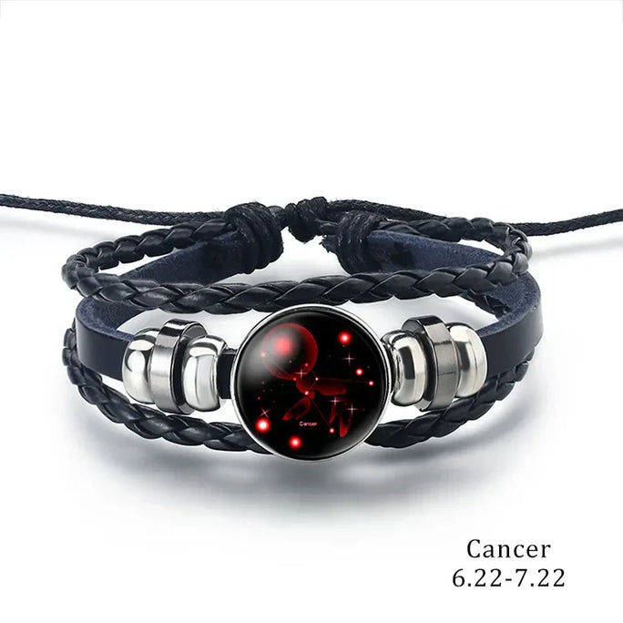 Zodiac Leather Wrap Bracelet – Stylish and Meaningful Astrology Jewelry