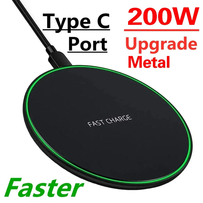 200W Fast Wireless Charger Pad – Rapid Charging for All Devices