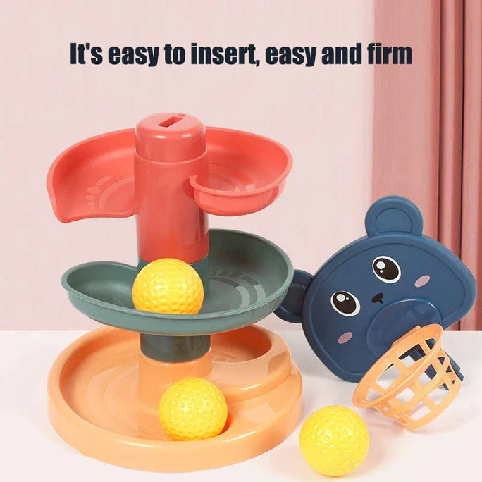 Rolling Ball Stacking Tower – Where Play Builds Hearts & Smiles