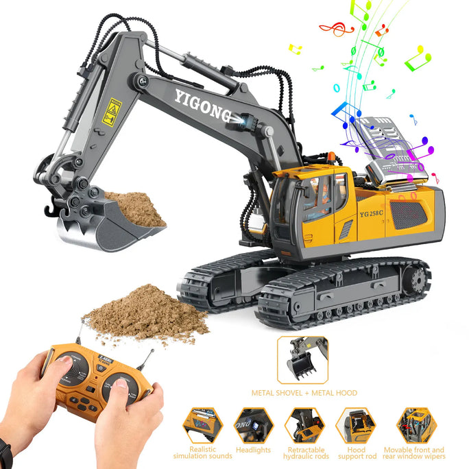 Remote Control Excavator Truck – Durable & Fun for Kids, Perfect for Play