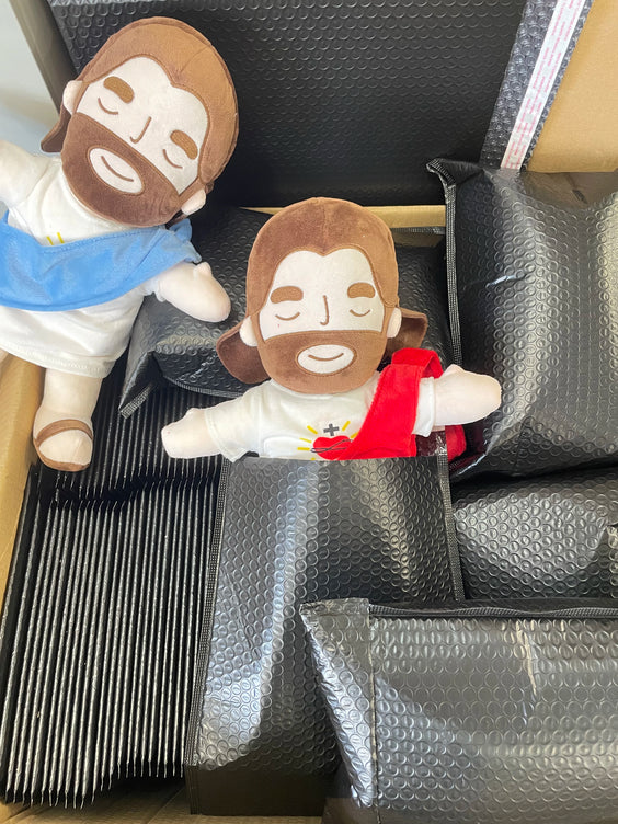 Breathing Jesus Plush Toy – Soothing Musical Sleep Companion with 4-Mode Adjustment | Christmas Gift for Kids