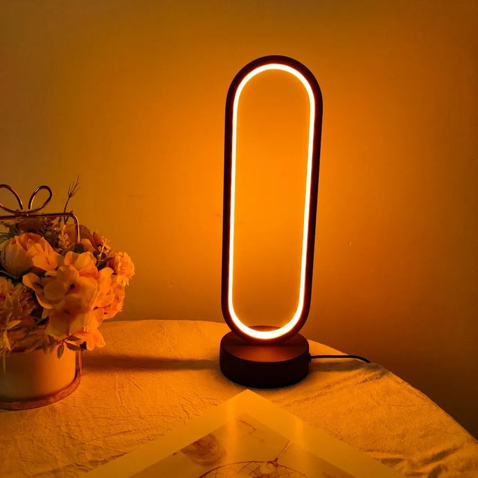 Three-Color LED Bedside Lamp – Adjustable, Stylish, Energy-Efficient