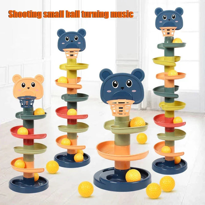 Rolling Ball Stacking Tower – Where Play Builds Hearts & Smiles