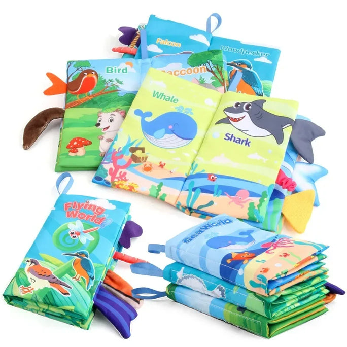 Baby Tail Cloth Book – Soft, Interactive, and Safe for Babies