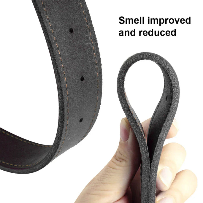 Personalized Leather Dog Collar – Stylish, Comfortable & Custom Engraved for Your Pet