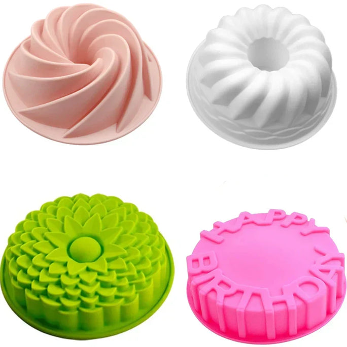 Spiral Silicone Cake Mold – Create Beautiful, Non-Stick Cakes