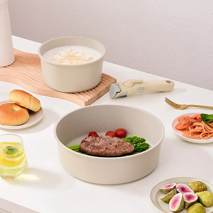 Detachable Non-Stick Pot Set – Versatile, Healthy & Easy to Clean