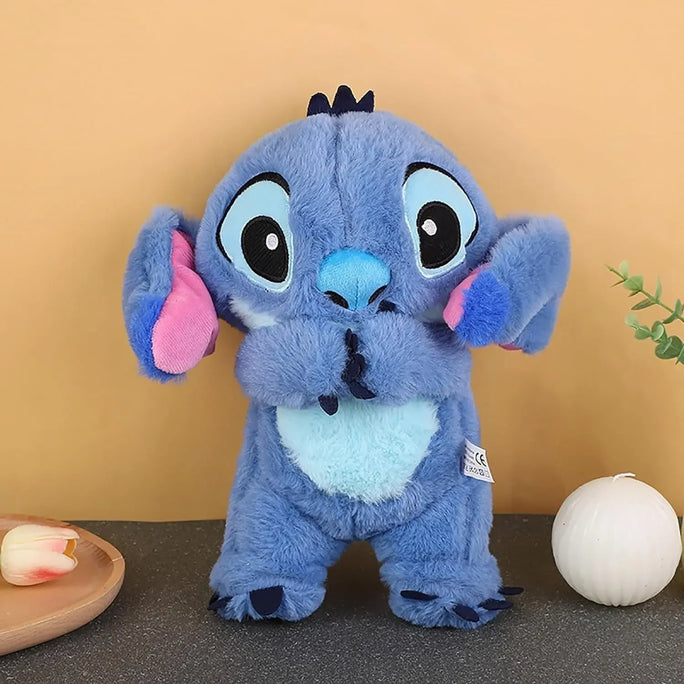 Stitch Soothing Plush Toy – Breathing Light Doll with Music & Air Bag | Baby Sleep Companion