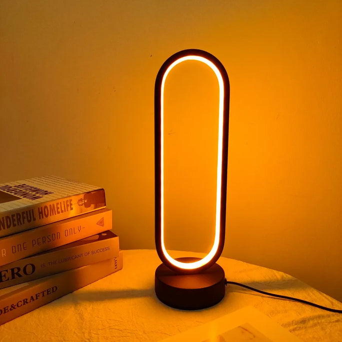 Three-Color LED Bedside Lamp – Adjustable, Stylish, Energy-Efficient