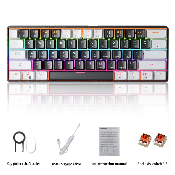MUCAI RGB Gaming Mechanical Keyboard – Customizable Lighting & Precision
