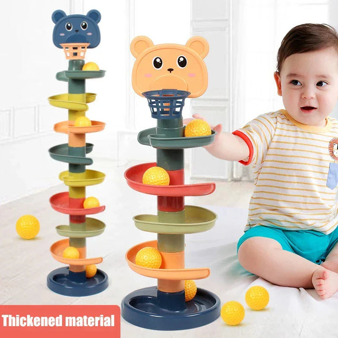 Rolling Ball Stacking Tower – Where Play Builds Hearts & Smiles