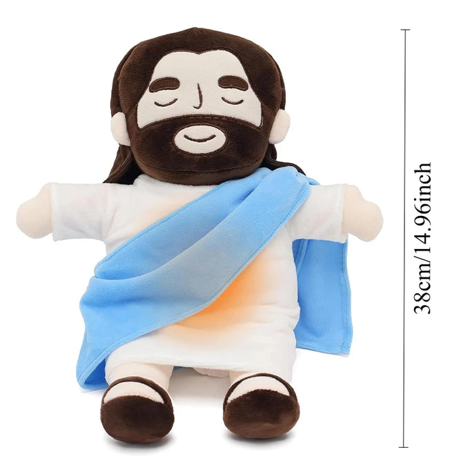 Breathing Jesus Plush Toy – Soothing Musical Sleep Companion with 4-Mode Adjustment | Christmas Gift for Kids