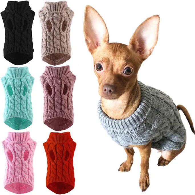Winter Turtleneck Dog Sweater – Warm, Cozy & Stylish for Cold Days