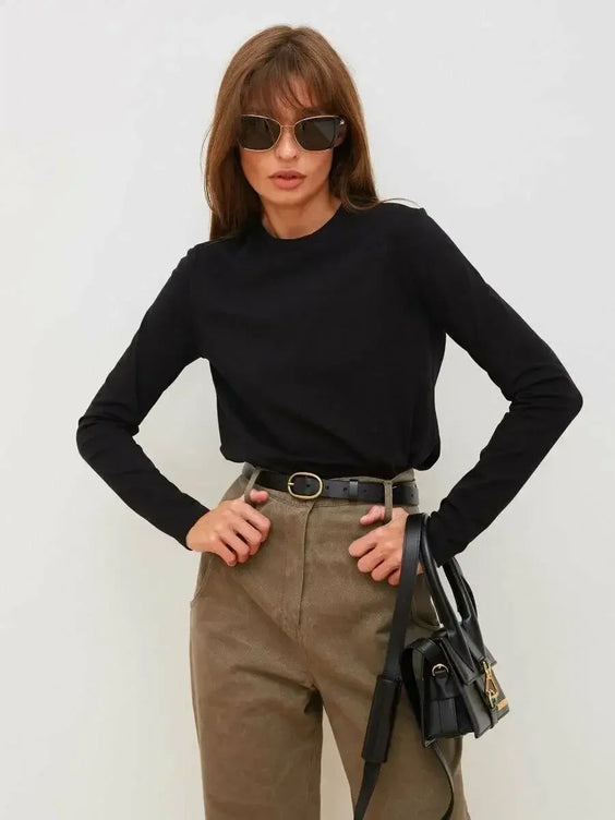 100% Cotton Long-Sleeve T-Shirt – Soft, Durable, and Comfortable