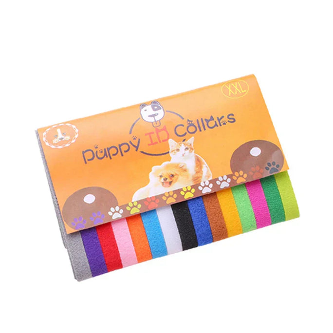 15-Piece Puppy ID Collars – Adjustable, Colorful & Durable for Your Puppies