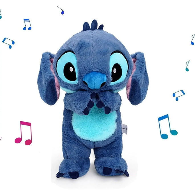 Stitch Soothing Plush Toy – Breathing Light Doll with Music & Air Bag | Baby Sleep Companion