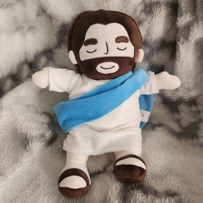 Breathing Jesus Plush Toy – Soothing Musical Sleep Companion with 4-Mode Adjustment | Christmas Gift for Kids