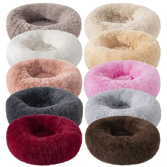 Plush Donut Cat Bed – Ultimate Comfort & Support for Cats | Cozy & Durable