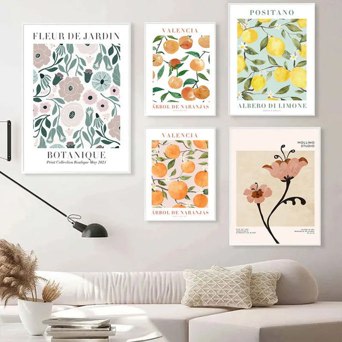 Abstract Vintage Plant Wall Art – Serene, Timeless Nature-Inspired Decor