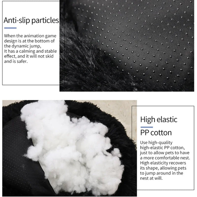 Plush Donut Cat Bed – Ultimate Comfort & Support for Cats | Cozy & Durable