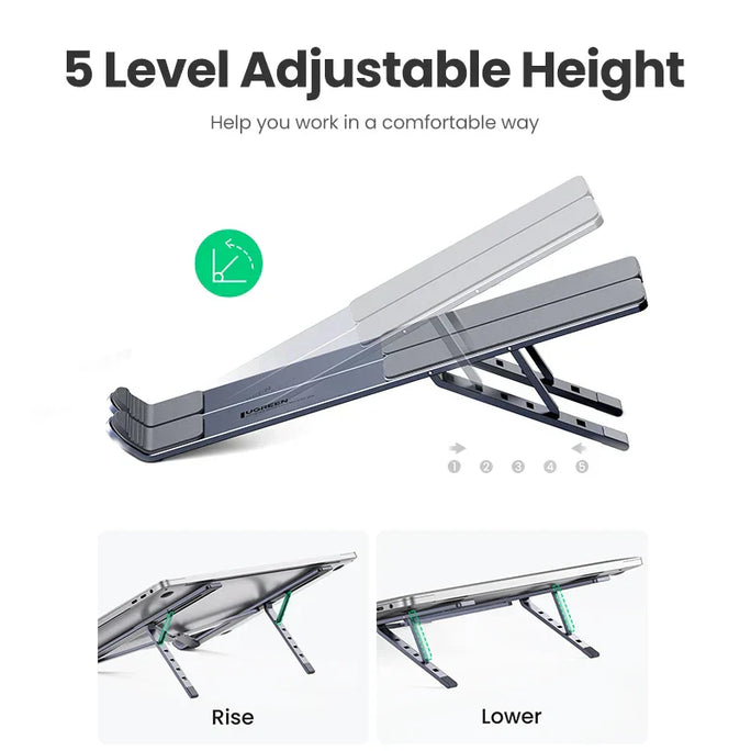 UGREEN Foldable Laptop Stand – Adjustable, Portable, and Ergonomic