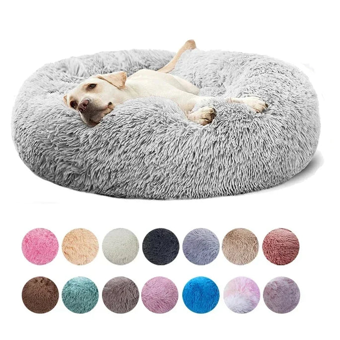 Plush Donut Cat Bed – Ultimate Comfort & Support for Cats | Cozy & Durable