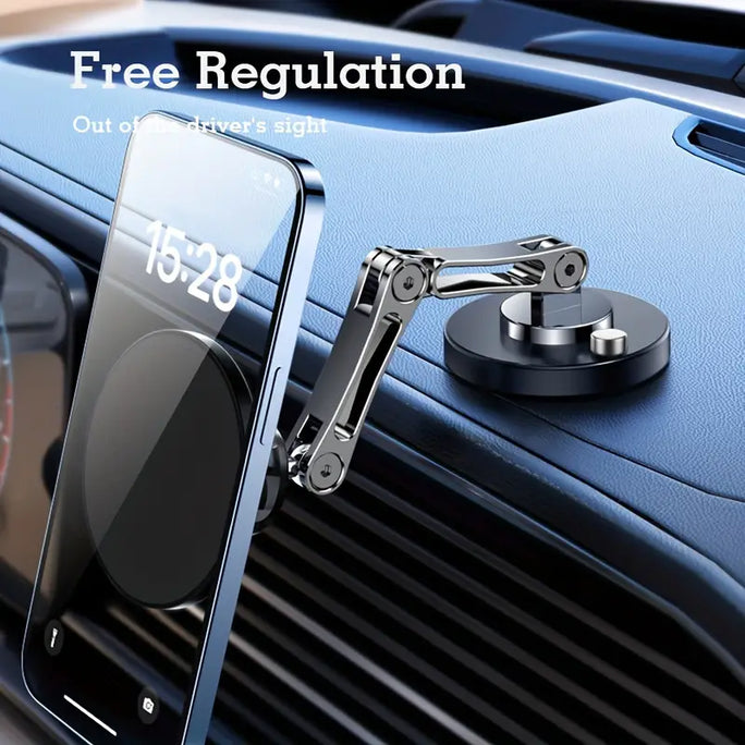 720° Magnetic Car Phone Holder - Hands-Free Driving & Strong Grip